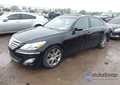 2012 Hyundai Genesis 3.8 из США, поврежденный, VIN KMHGC4DD6CU207317